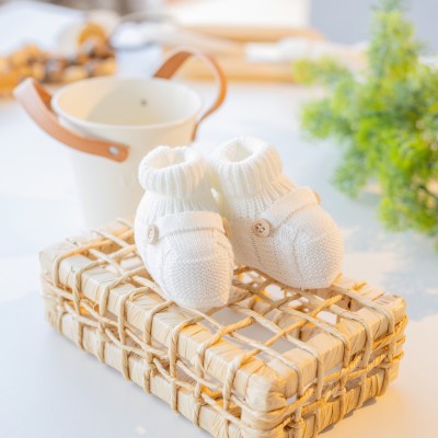  Sapatinho de linha Botão Off White Plix